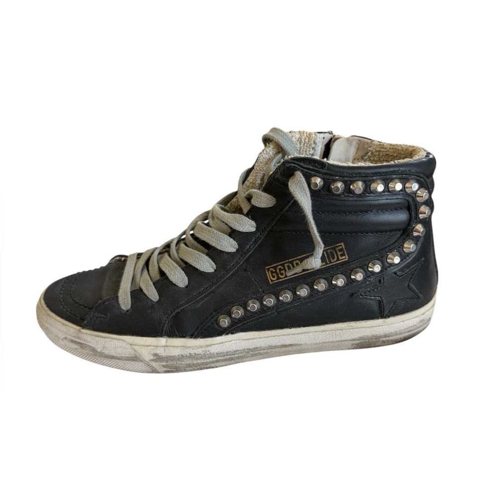 Golden Goose Slide High Top With Studs